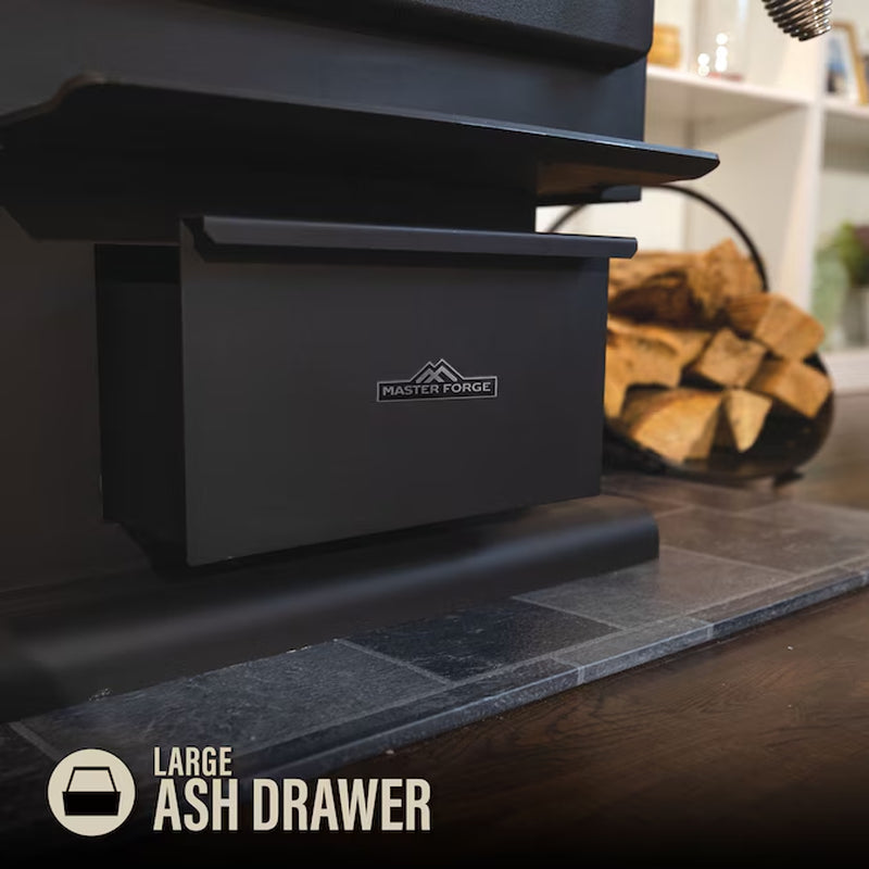 2000-Sq Ft Heating Area Firewood and Fire Logs Wood Stove (EPA Approved)