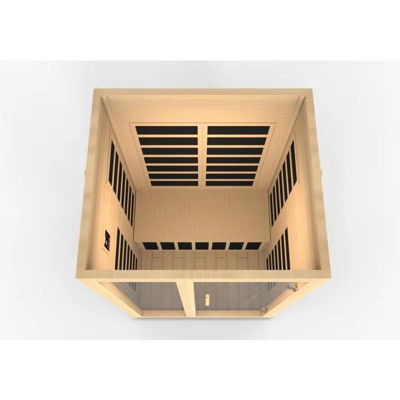 Dynamic Santaigo 2-Person Low EMF (Under 8MG) FAR Infrared Sauna (Canadian Hemlock)