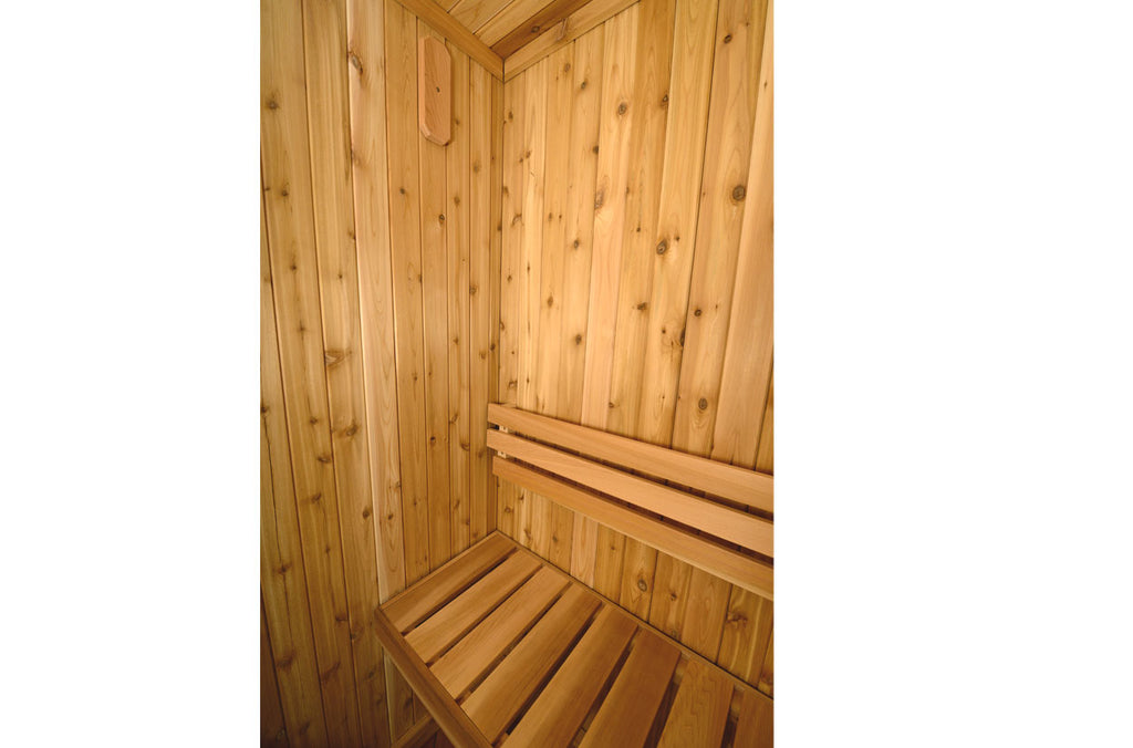 Logan 1-Person Indoor Sauna in Rustic Cedar