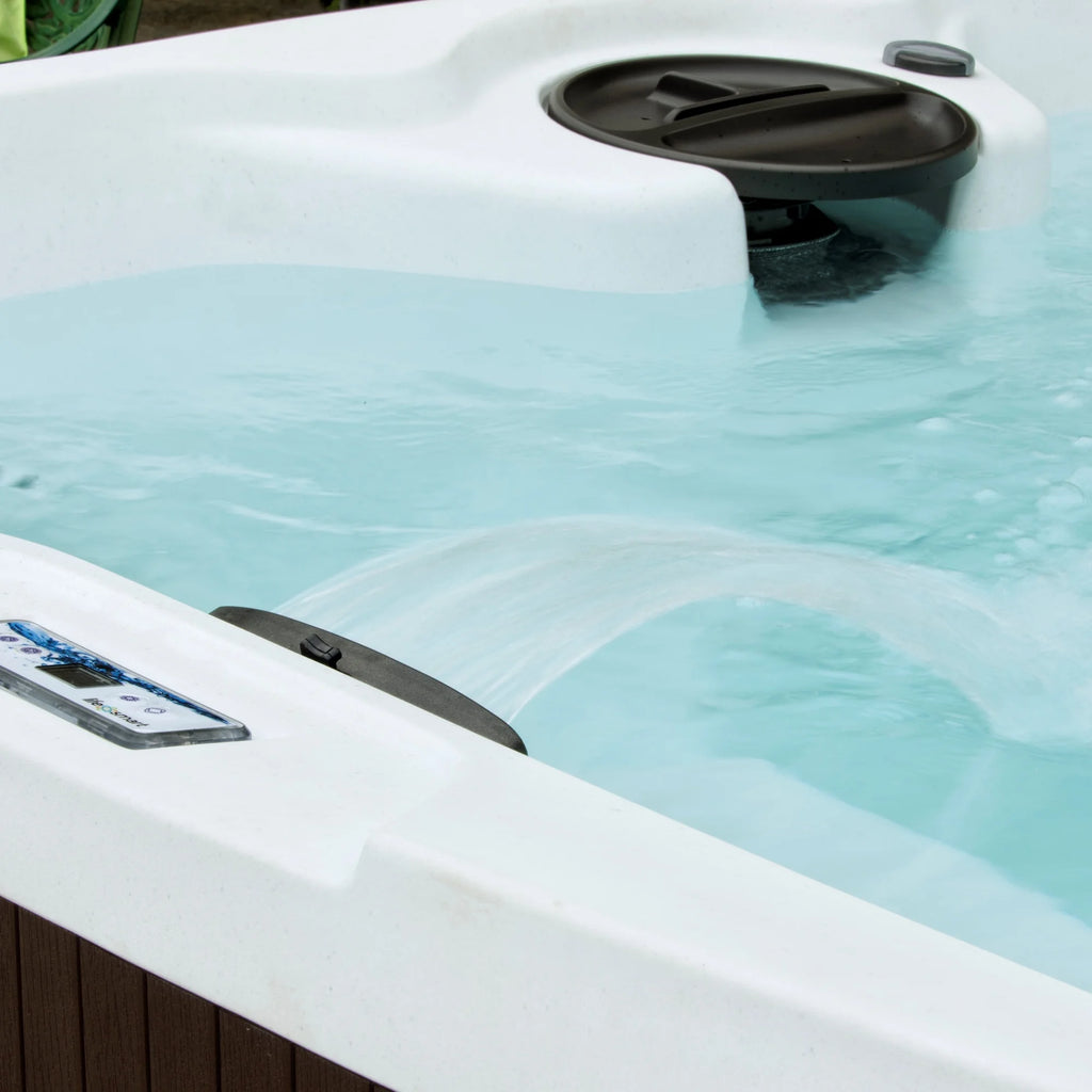 Leganza Hot Tub - 6-Person, 90- Jet, 230-Volt Spa in Arctic White/Coastal Gray