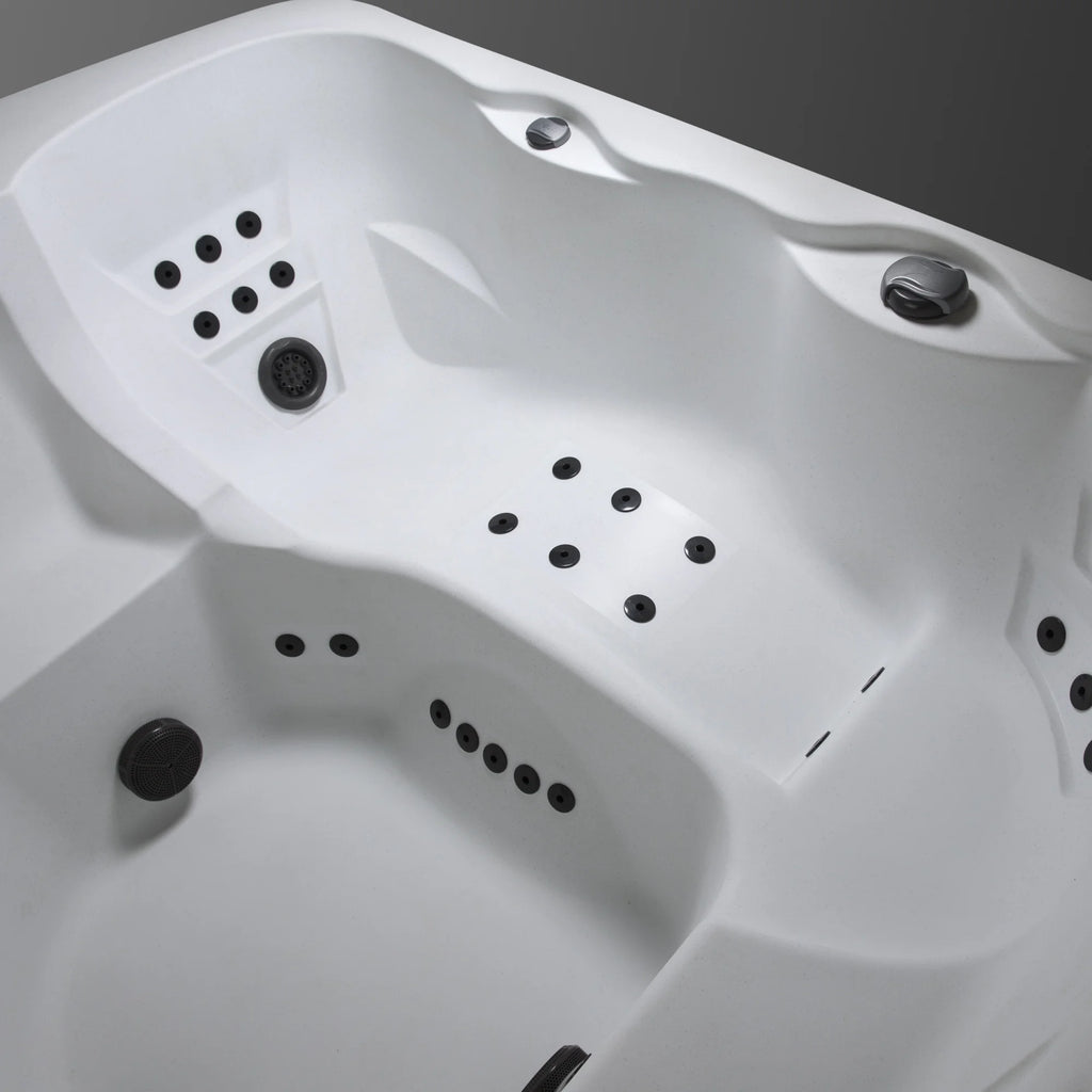 Leganza Hot Tub - 6-Person, 90- Jet, 230-Volt Spa in Arctic White/Coastal Gray