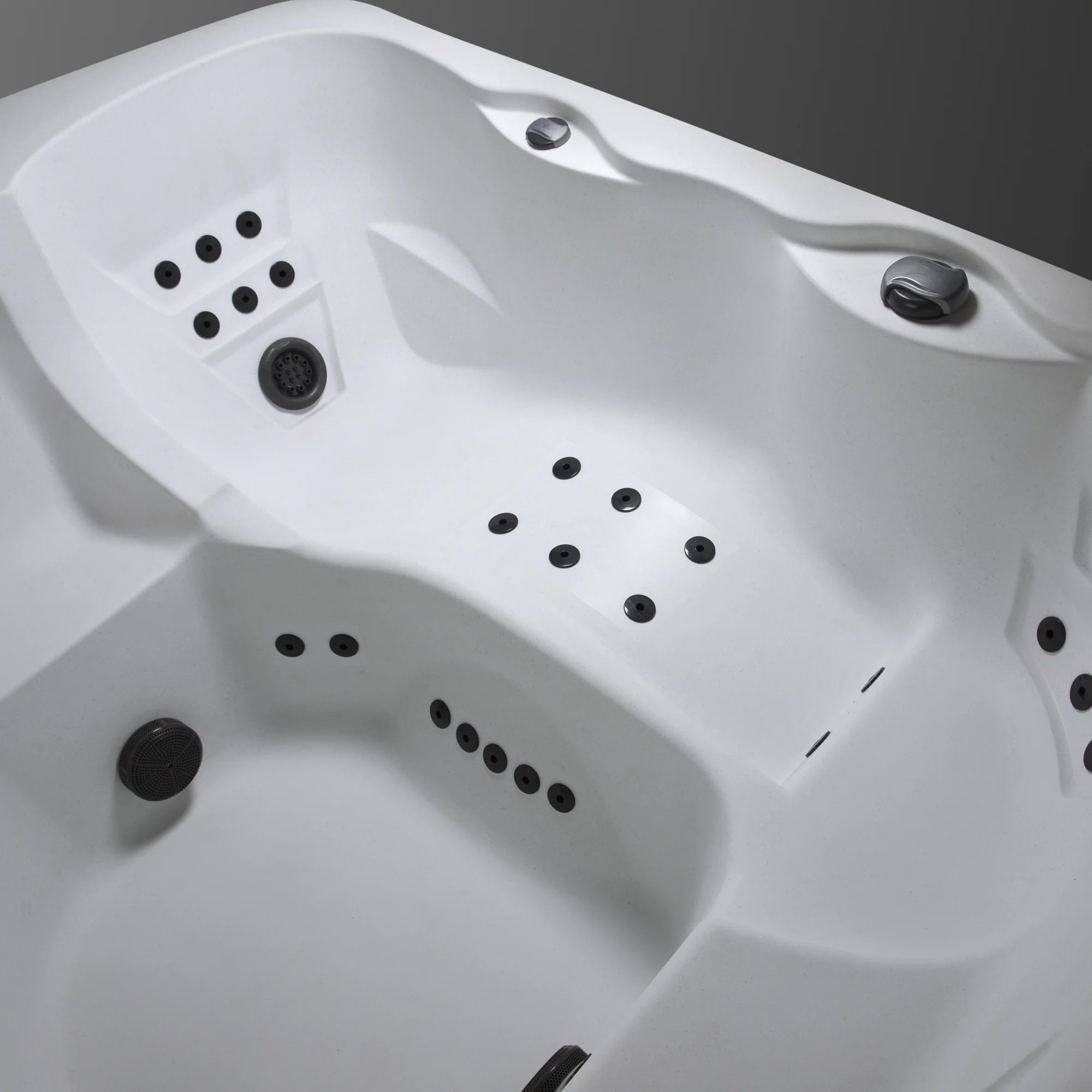 Leganza Hot Tub - 6-Person, 90- Jet, 230-Volt Spa in Arctic White/Coastal Gray