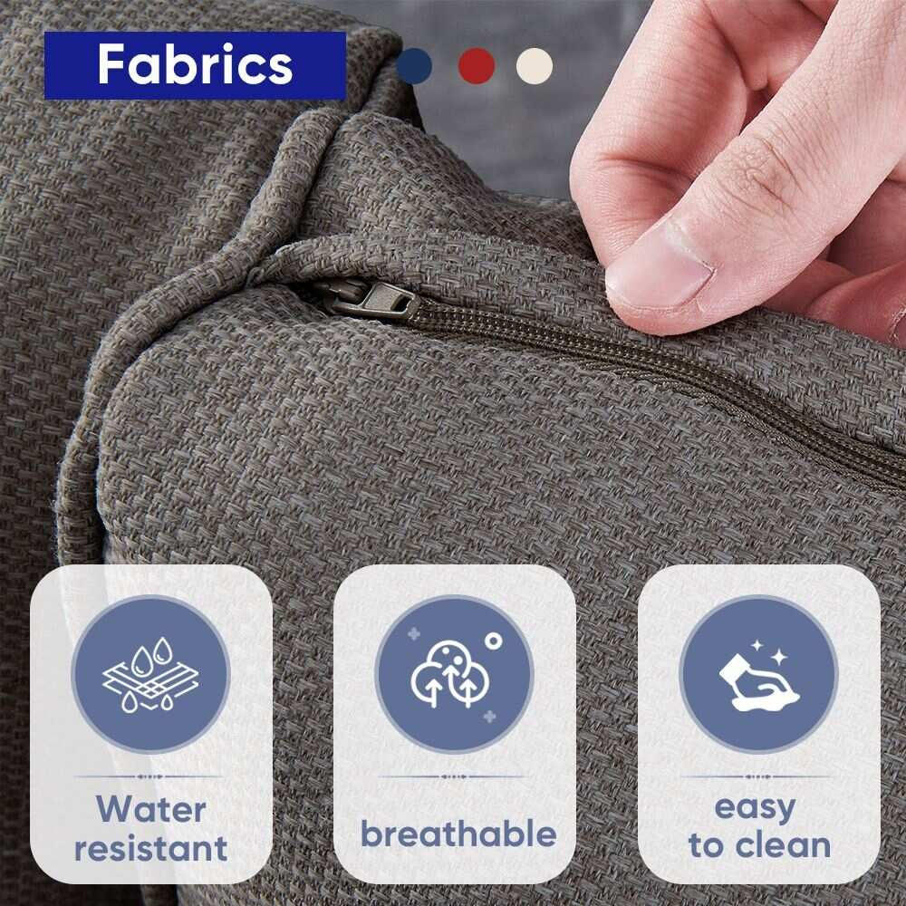 Outdoor Fire Pit Conversation Set, 3-Seat Sofa & Chairs Patio Furniture Set