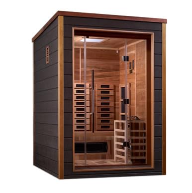 Nora Full Spectrum PureTechTM Hybrid Sauna Indoor/Outdoor PureTechTM Full Spectrum with All-Weather Exterior & Red Cedar Wood Interior