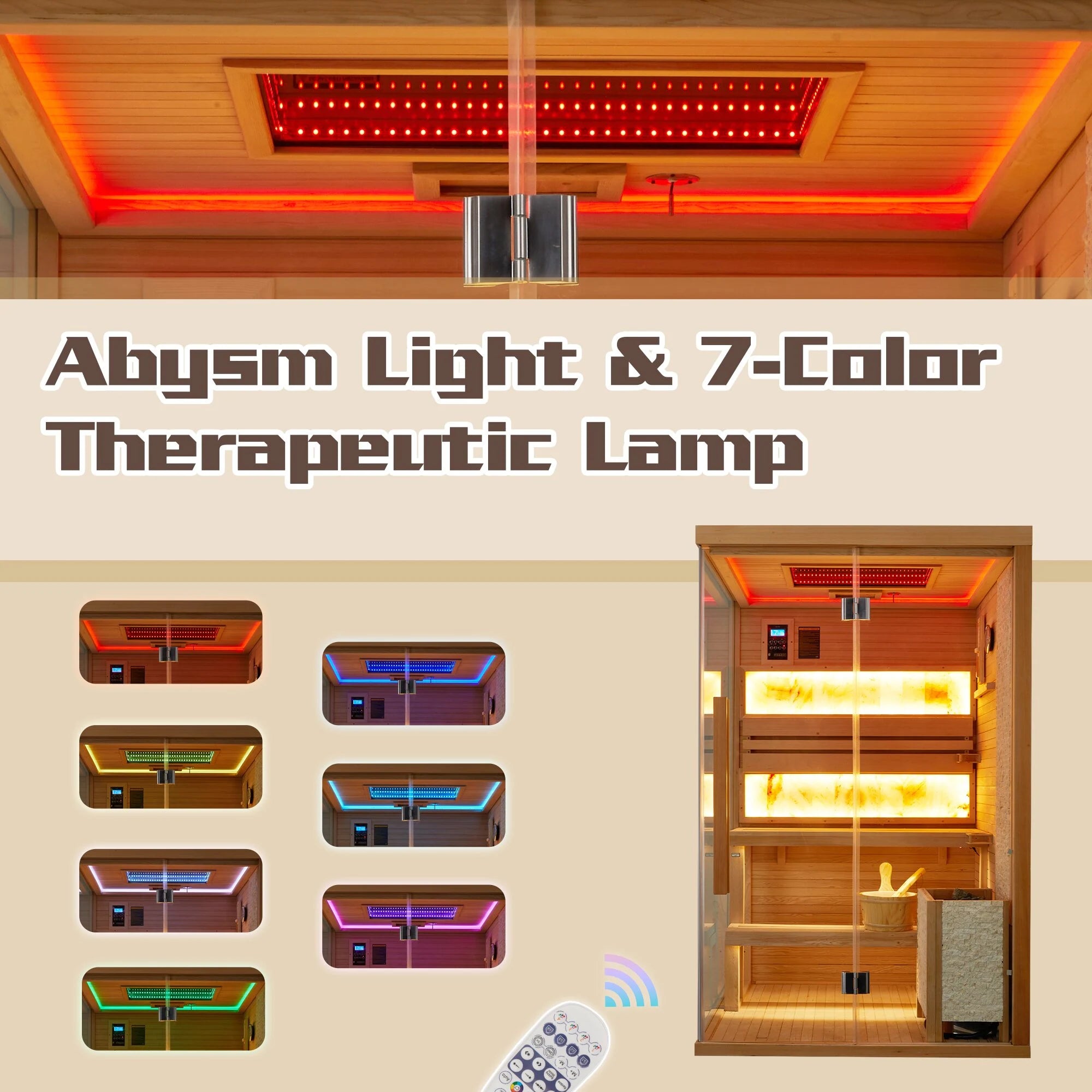 Infrared Sauna up to 4 Person with 15 Minutes Warm-Up Heater Tube & Carbon Plate