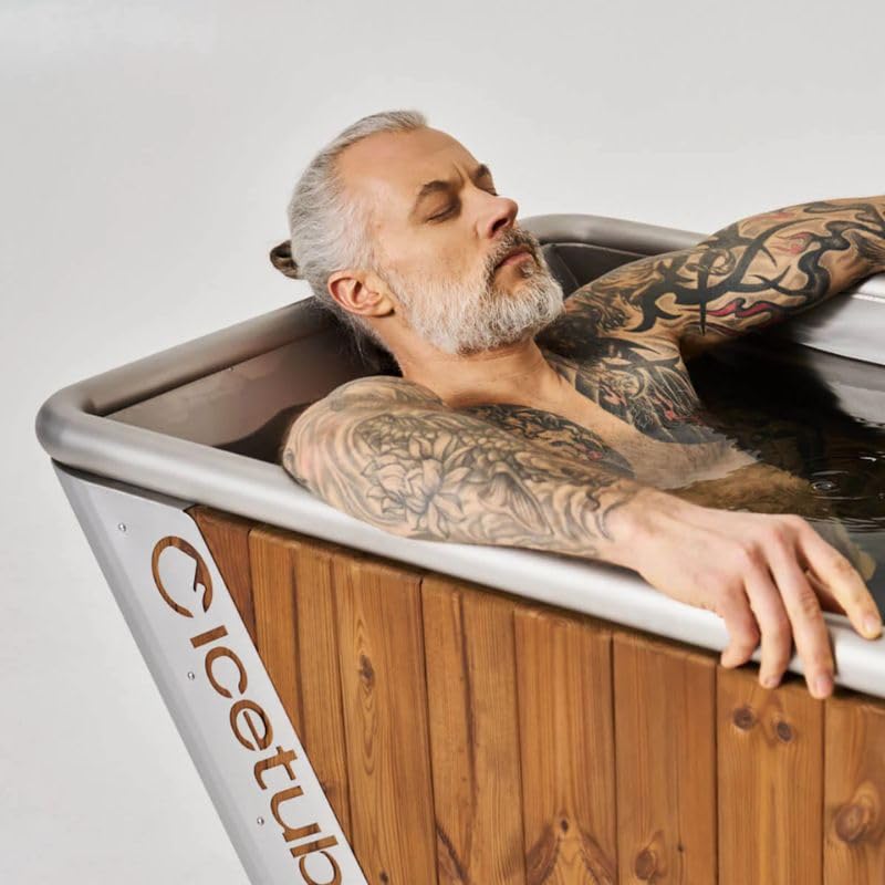Icetubs IceBath, Coldtherapy Bath, Thermowood & Stainless Cold Therapy Immersion (ICEBATH, XL)