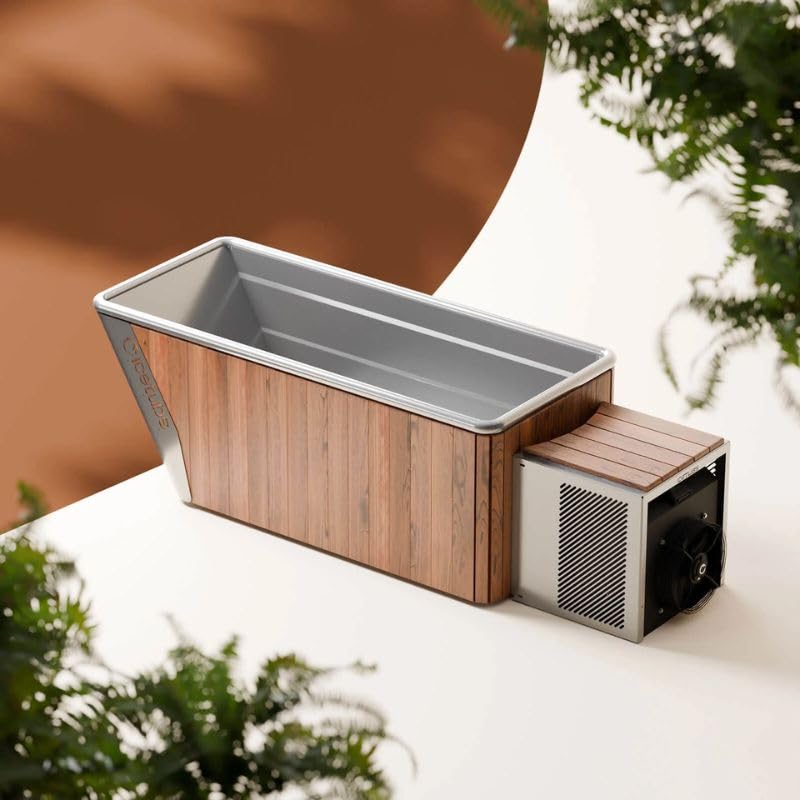 Icetubs IceBath, Coldtherapy Bath, Thermowood & Stainless Cold Therapy Immersion (ICEBATH, XL)