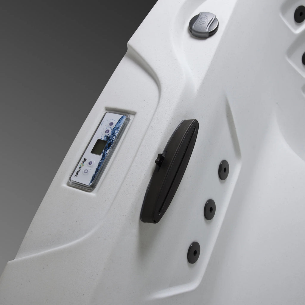 Leganza Hot Tub - 6-Person, 90- Jet, 230-Volt Spa in Arctic White/Coastal Gray