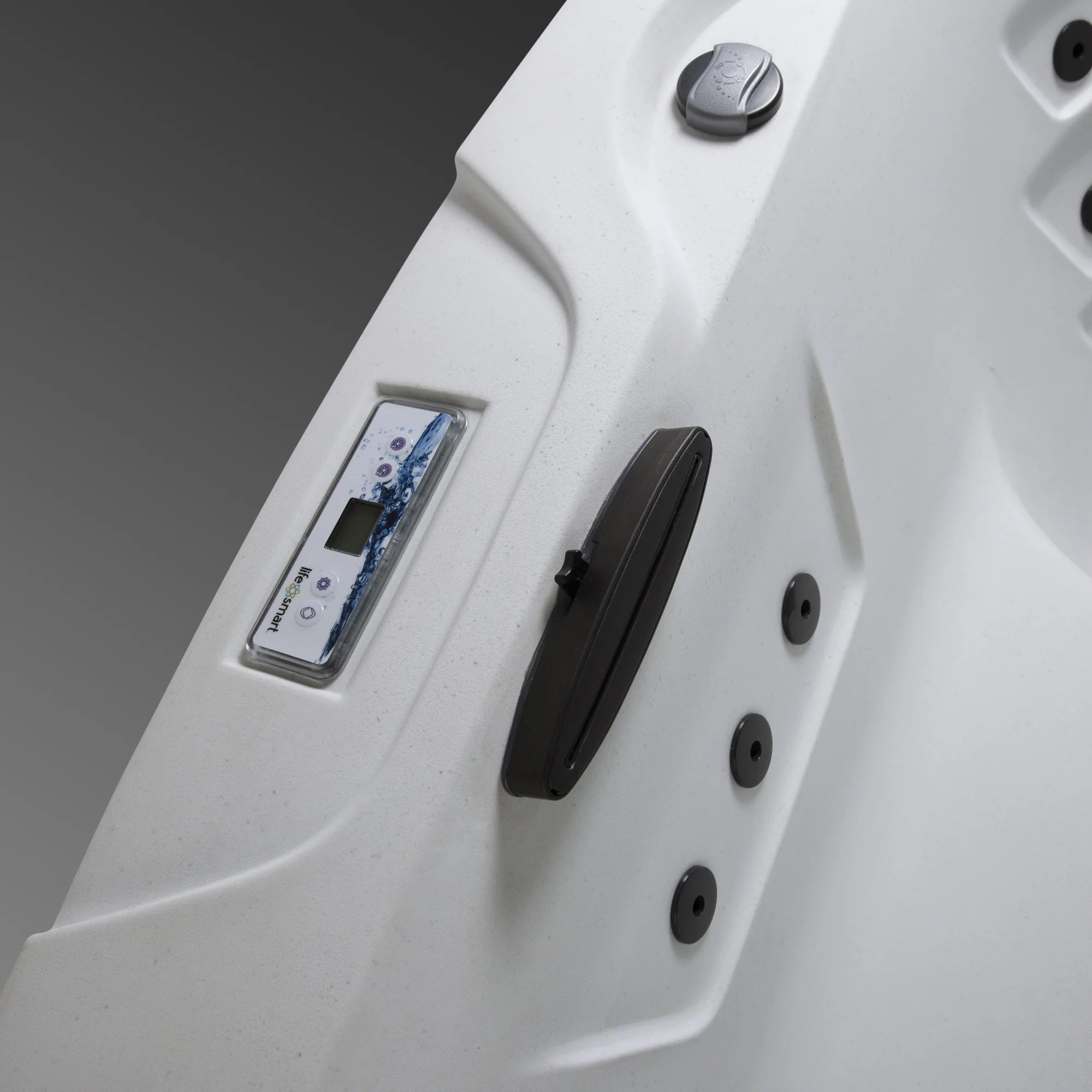 Leganza Hot Tub - 6-Person, 90- Jet, 230-Volt Spa in Arctic White/Coastal Gray