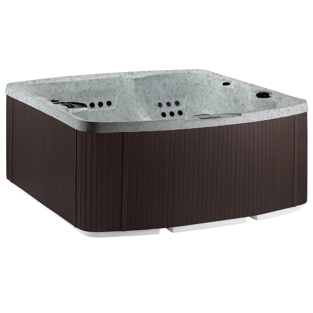 Leganza 6-Person, 230V, Hot Tub Spa W/90 Jets, Locking Tub Cover, Sea Salt/Espresso