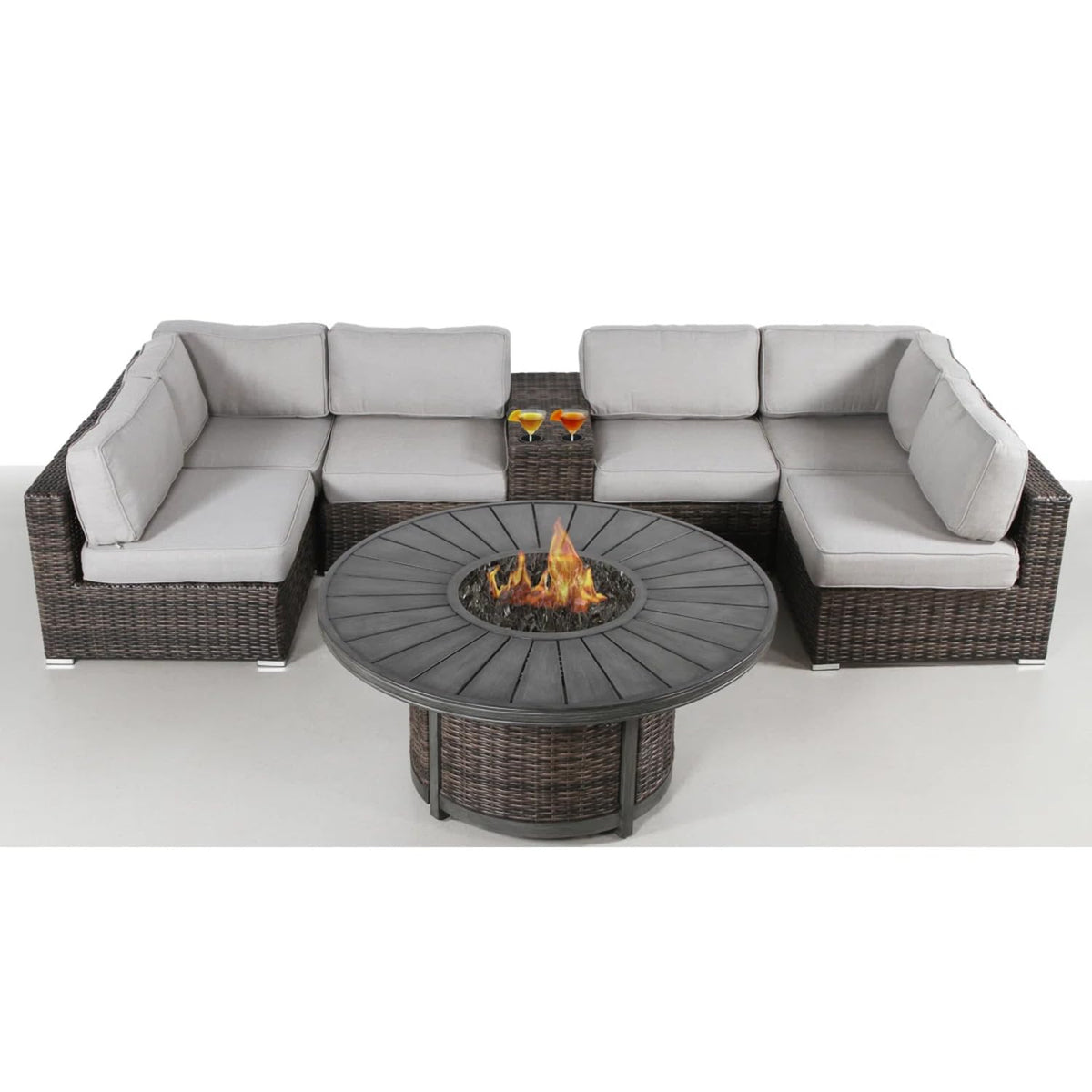 All Weather 4 Person Patio Sofa Set No Assembly Required
