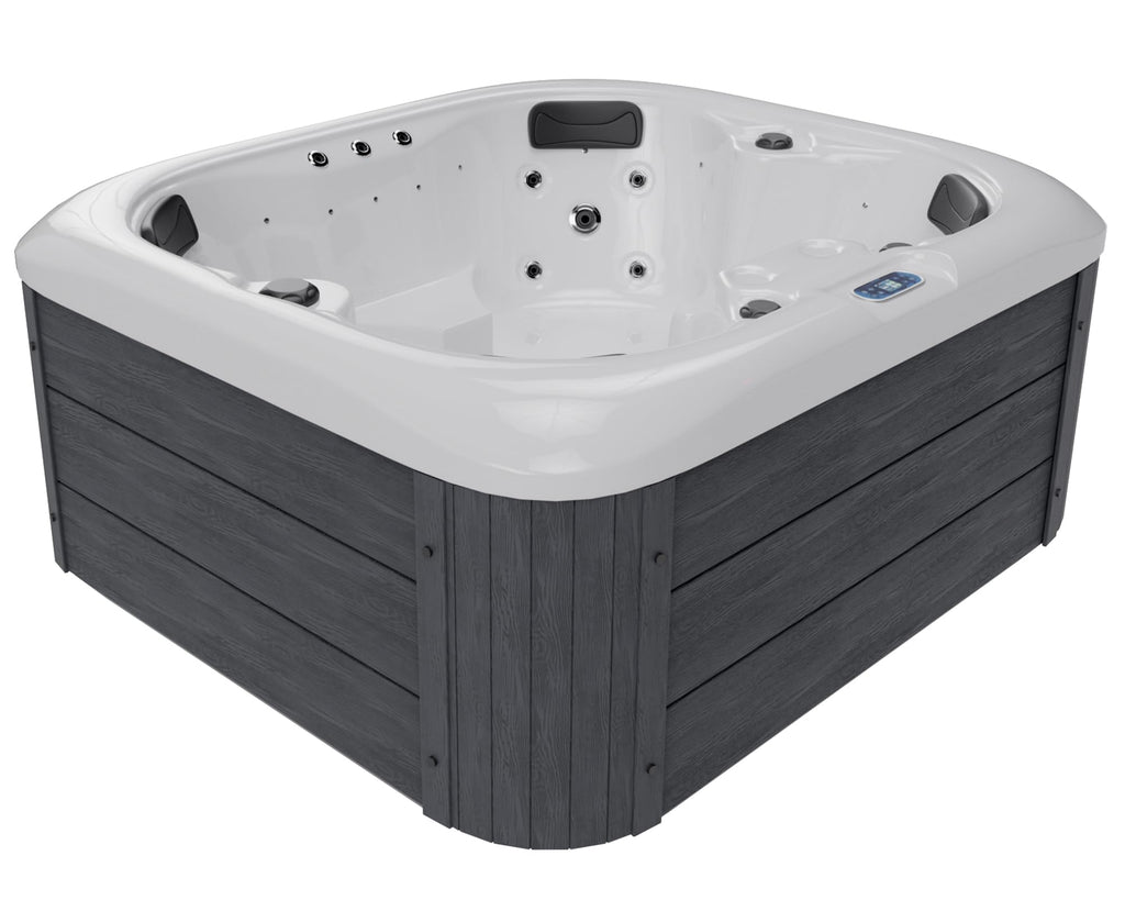 Jocisland 4 Person Outdoor Hot Tub with 23 Stainless Steel Jets, Acrylic