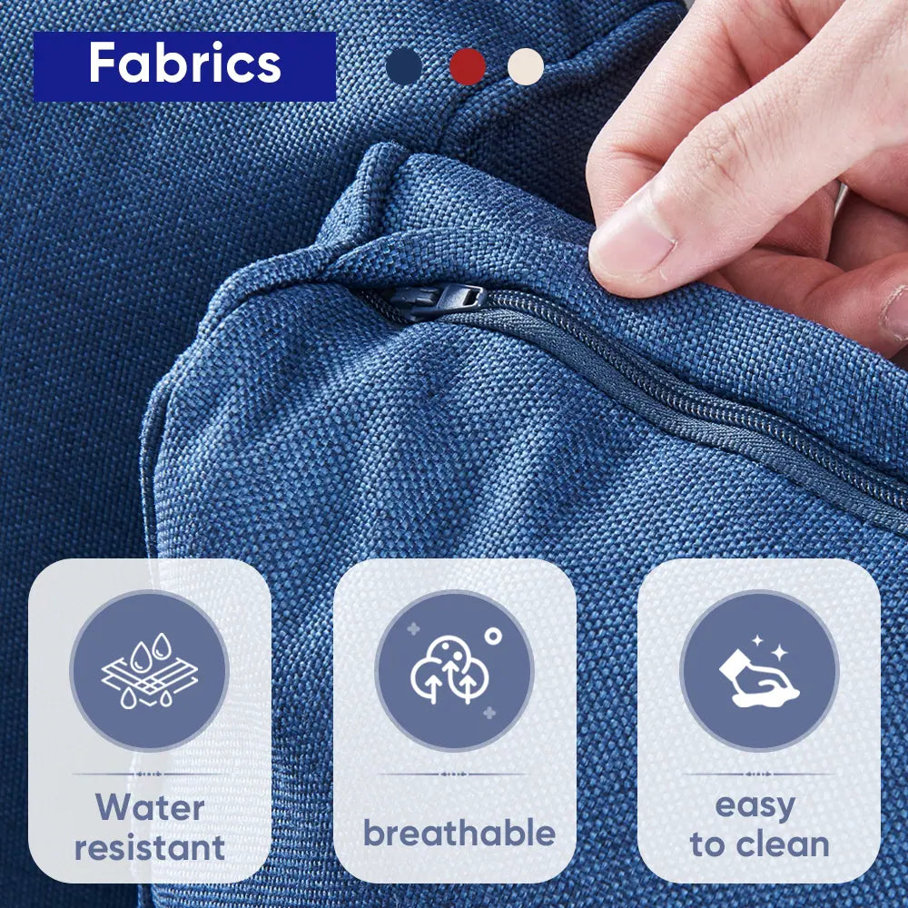 Outdoor Fire Pit Conversation Set, 3-Seat Sofa & Chairs Patio Furniture Set