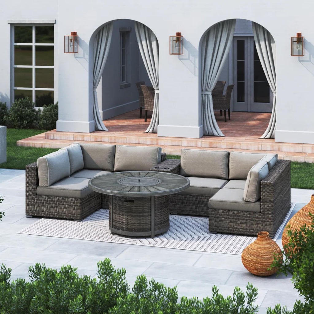 All Weather 4 Person Patio Sofa Set No Assembly Required
