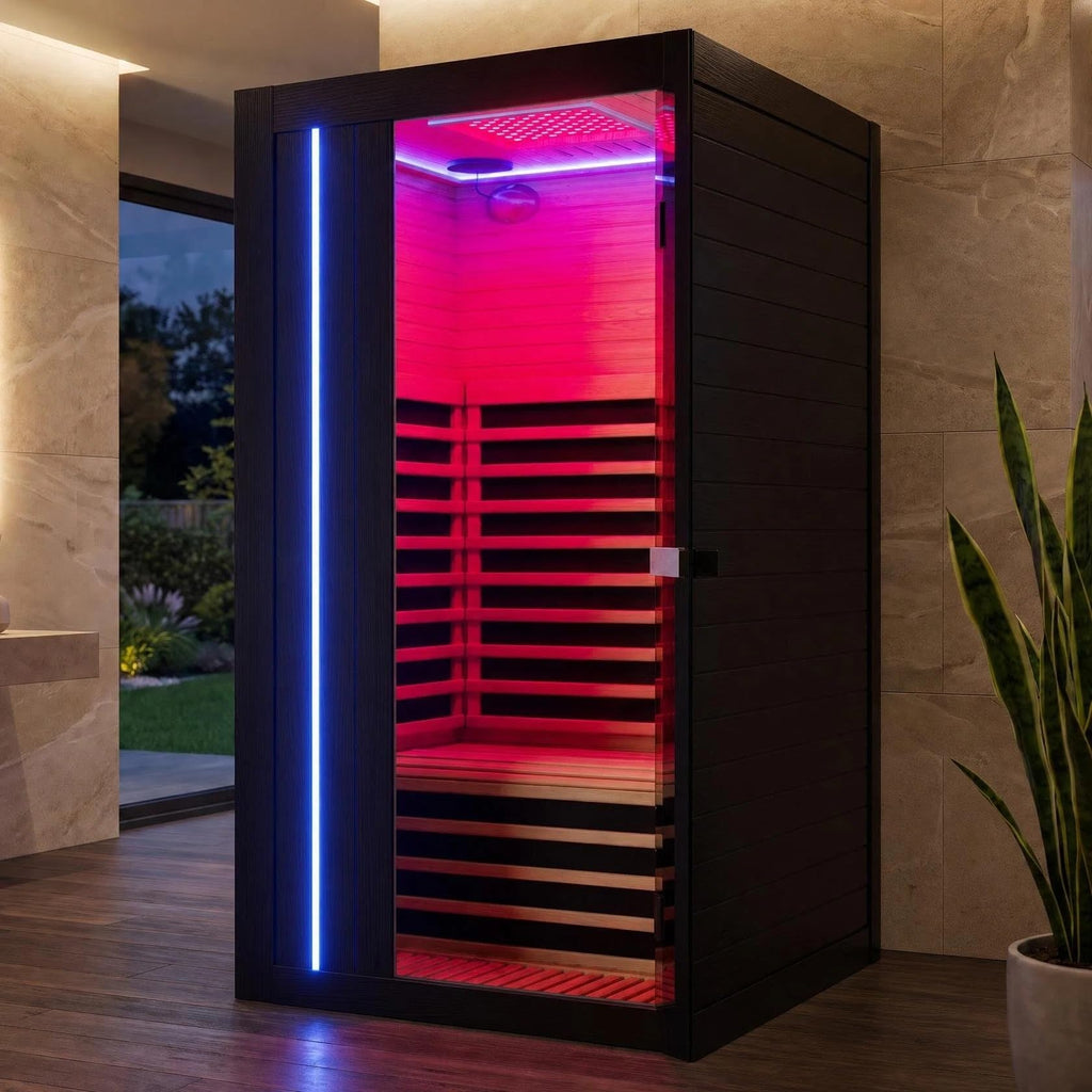 1-2 Person Low EMF FAR Infrared Sauna Red Light Therapy 12" * 12" Lamp