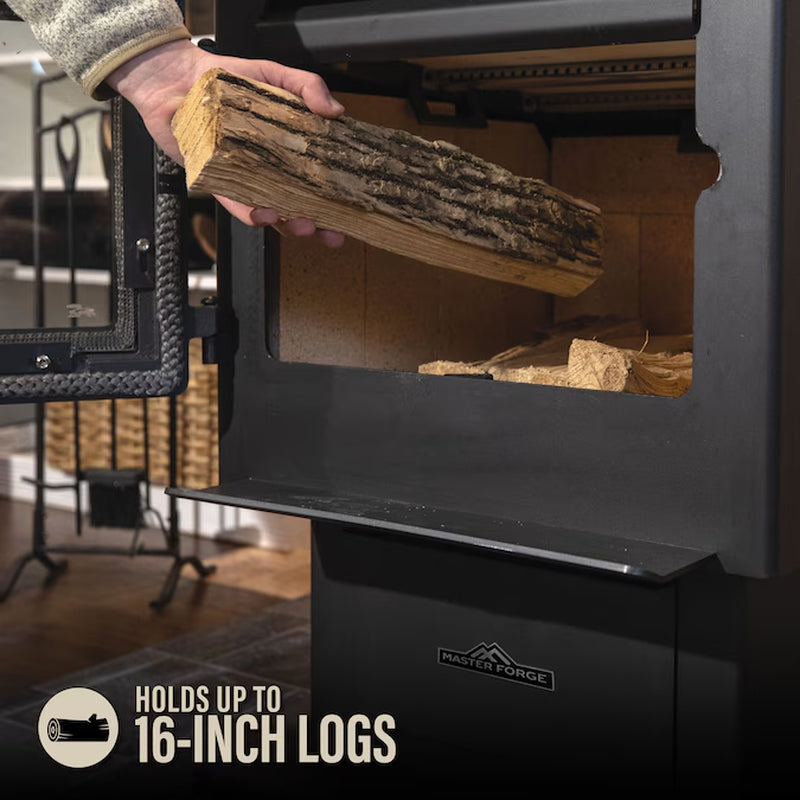 2000-Sq Ft Heating Area Firewood and Fire Logs Wood Stove (EPA Approved)
