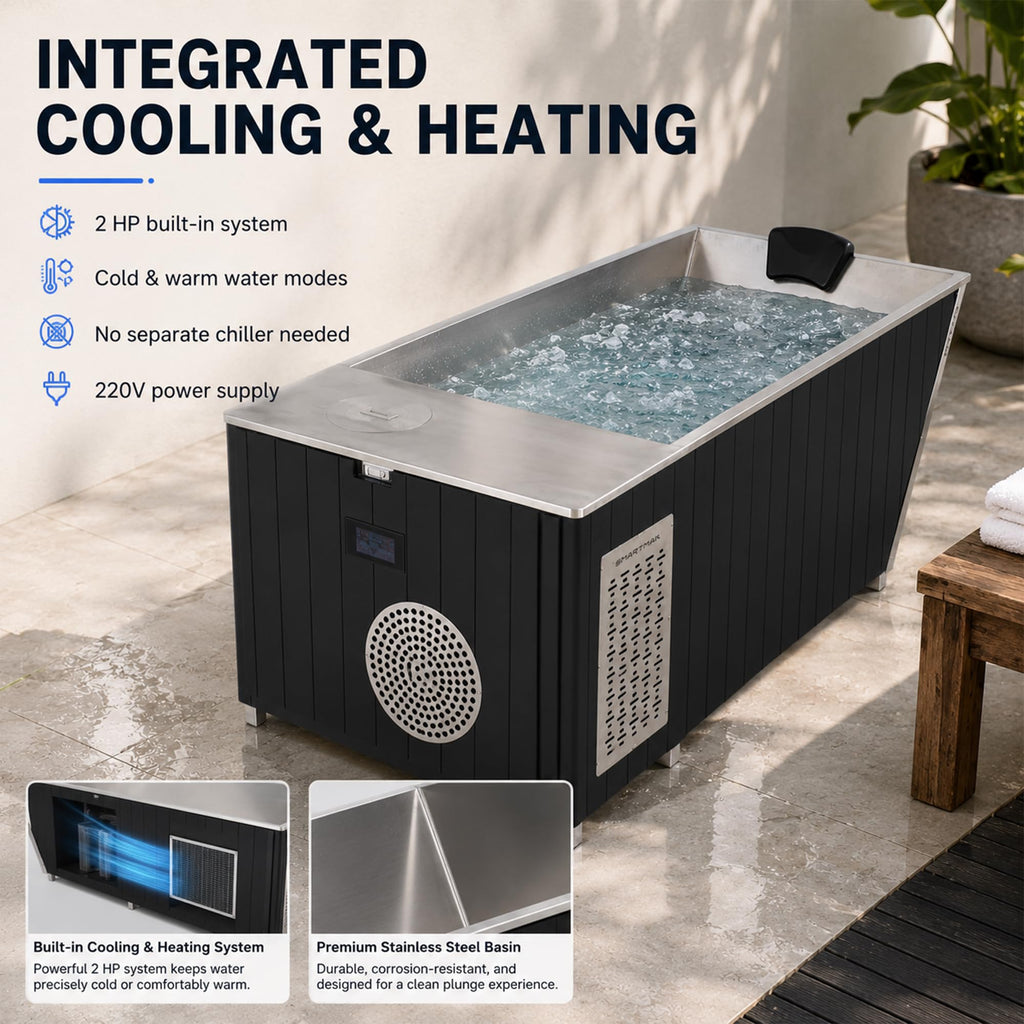 Cold Plunge Tub with 220V/2 HP Water Chiller and Heater
