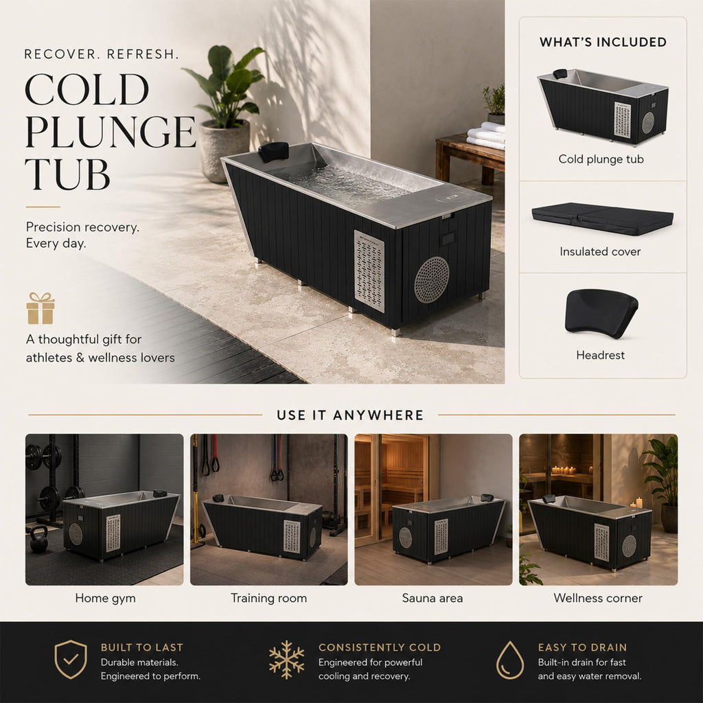 Cold Plunge Tub with 220V/2 HP Water Chiller and Heater