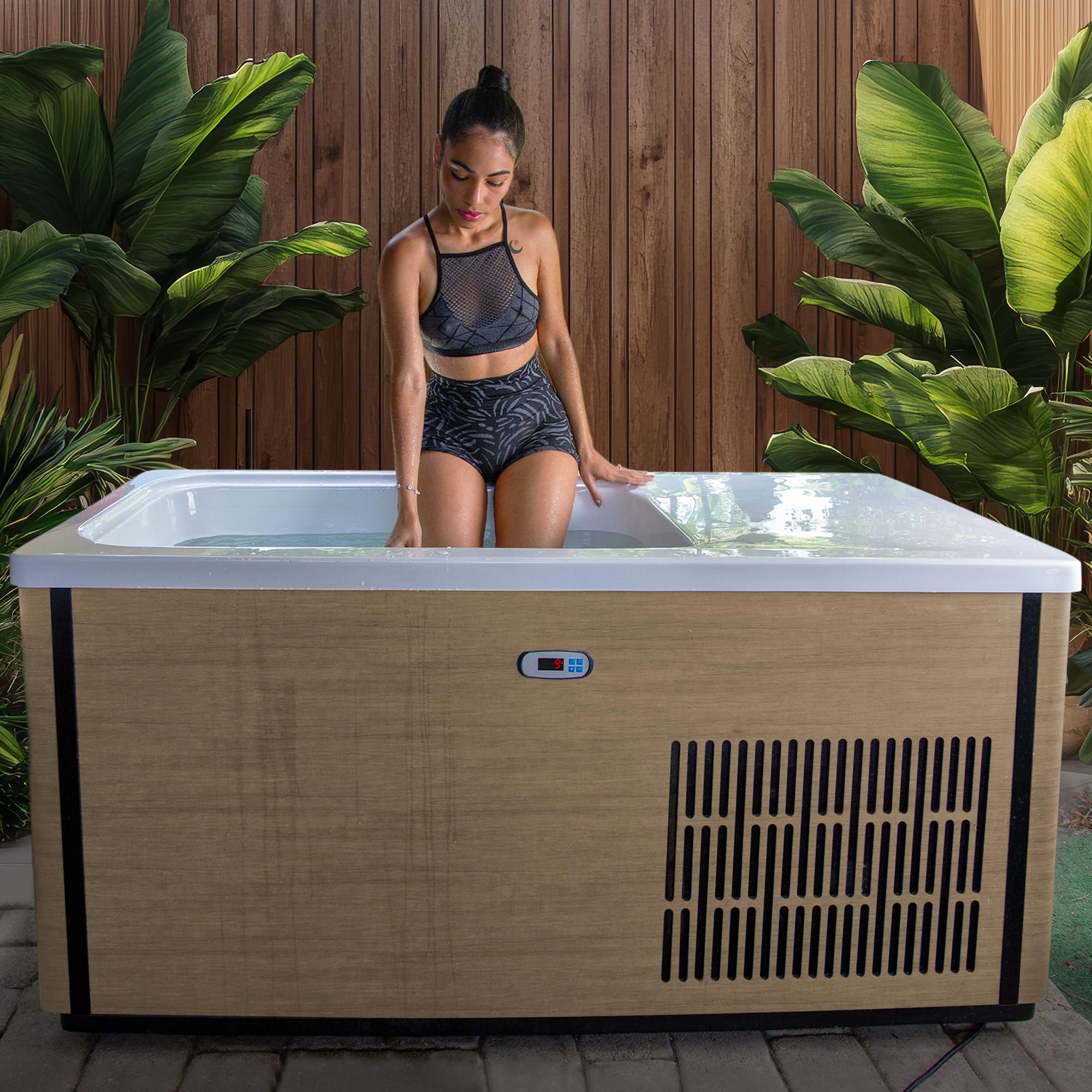 Kplunge Icebed All in One Cold Plunge & Hot Tub Combo with 1hp Chiller