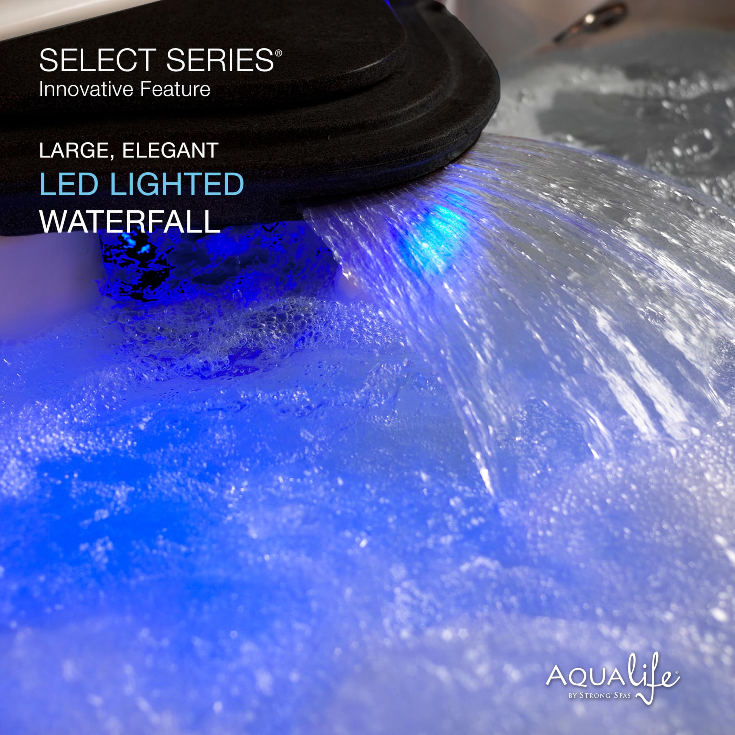 AquaLife Select Series® 7-Person 100-Jet Acrylic Non-Lounger Hot Tub with Ozonator and Steps