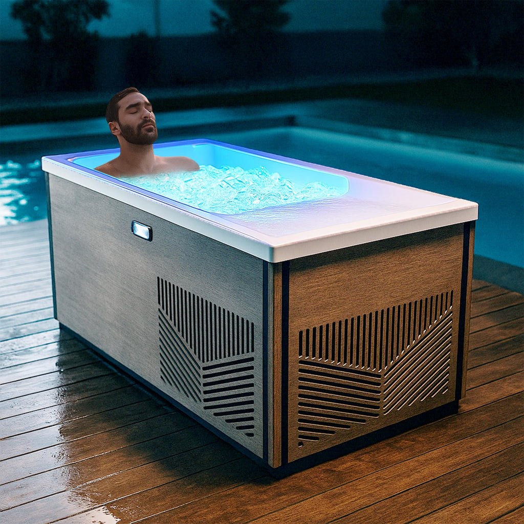 Kplunge Icebed All in One Cold Plunge & Hot Tub Combo with 1hp Chiller