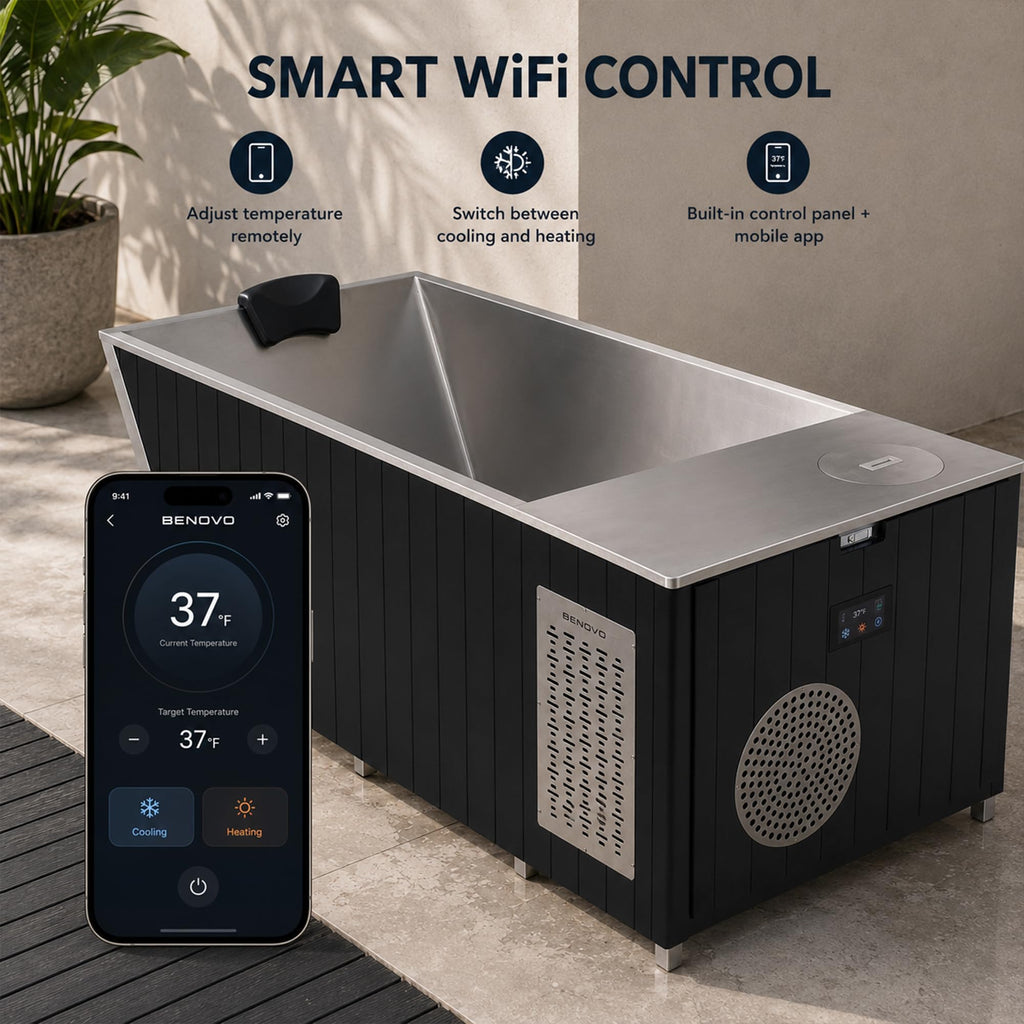 Cold Plunge Tub with 220V/2 HP Water Chiller and Heater