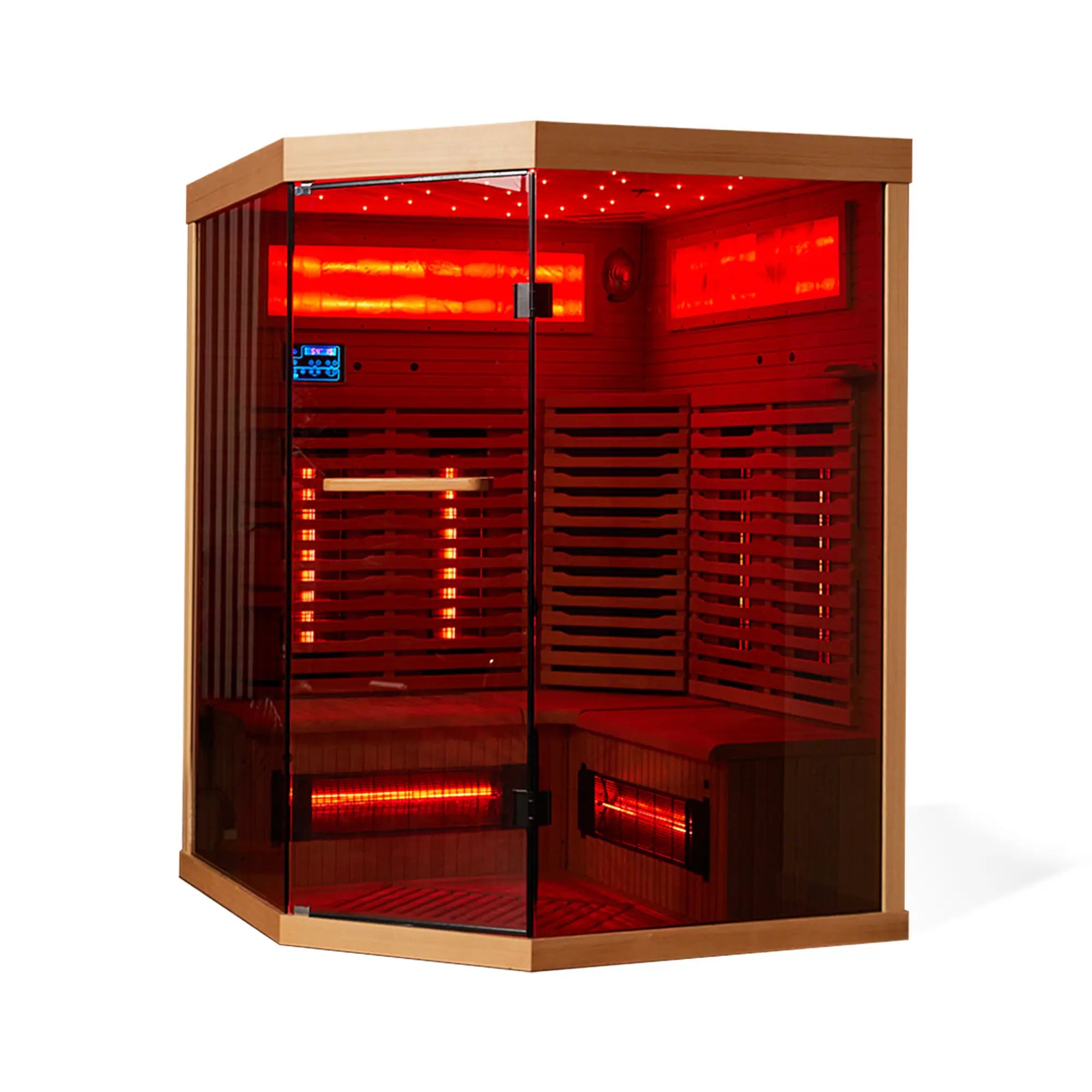 Infrared Sauna up to 4 Person with 15 Minutes Warm-Up Heater Tube & Carbon Plate