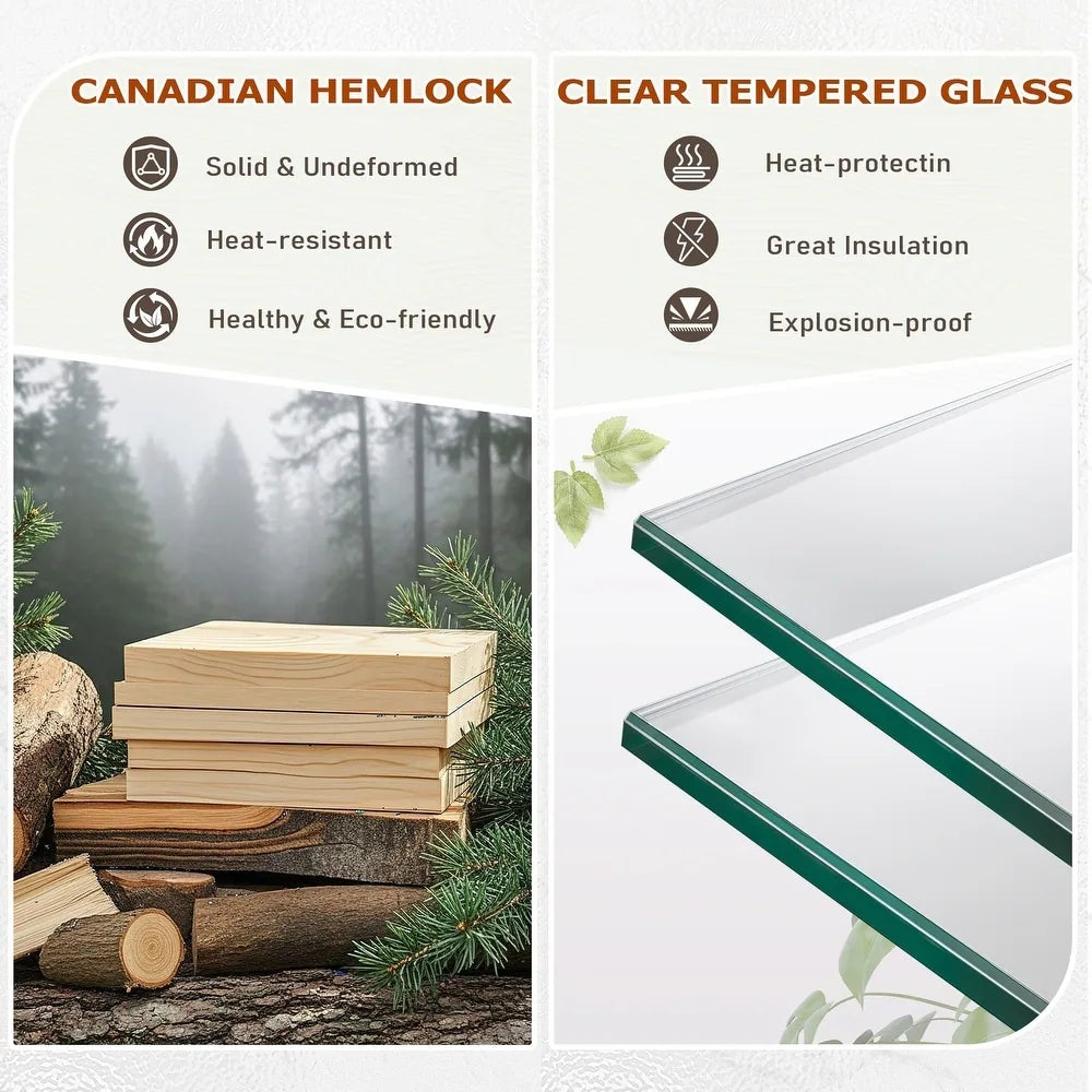 Infrared Sauna up to 4 Person with 15 Minutes Warm-Up Heater Tube & Carbon Plate