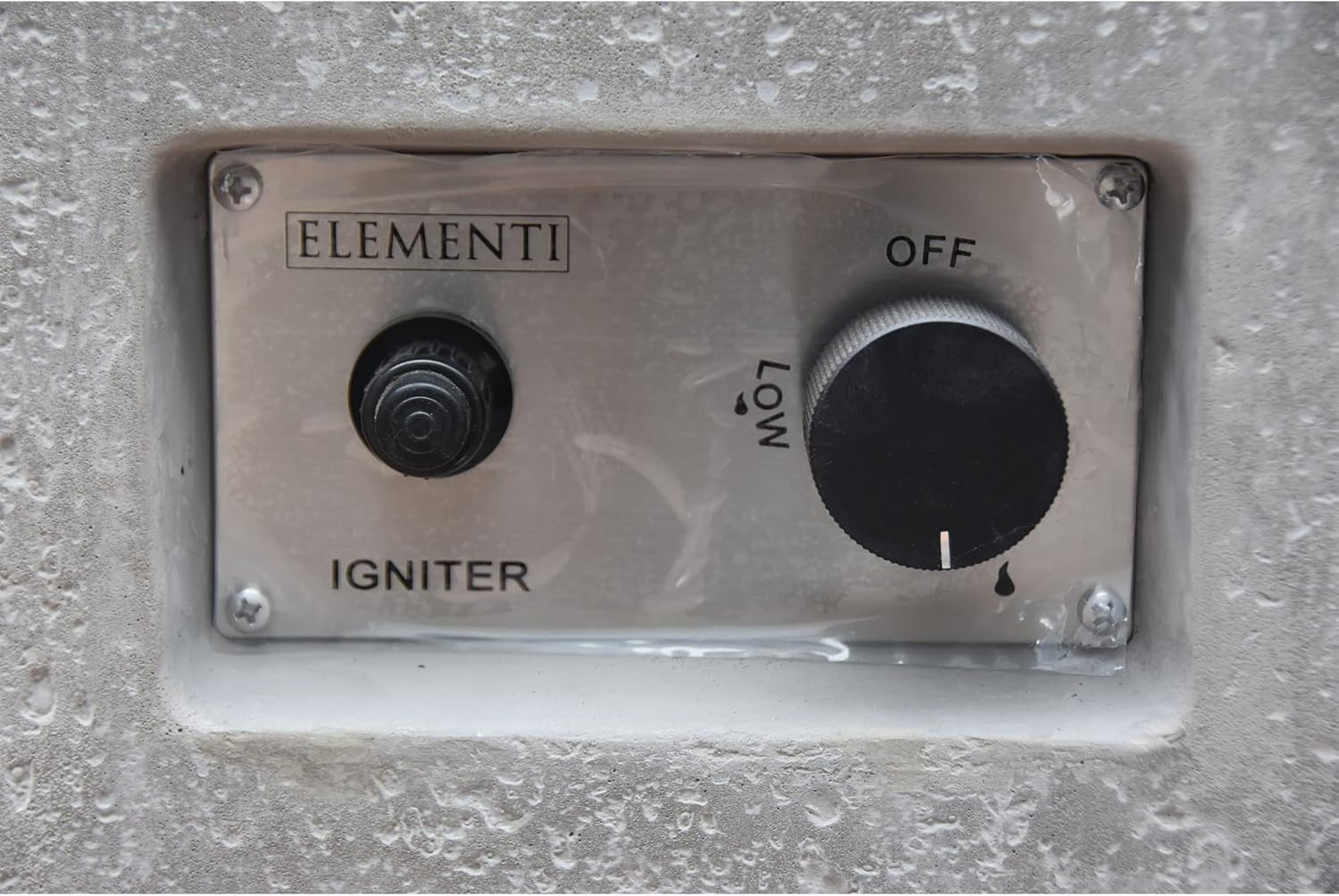 Hampton Fire Table Outdoor Fire Pit 56" X 32" Cast Concrete Firepit Includes Lava Rocks 45,000 Btus Outdoor Fireplace for Patio Furniture Set, Deck, Porch, Outdoor Heater - Liquid Propane