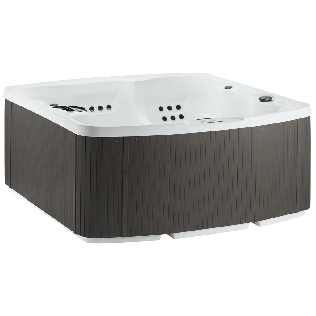Leganza Hot Tub - 6-Person, 90- Jet, 230-Volt Spa in Arctic White/Coastal Gray