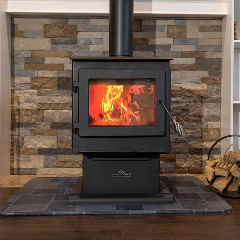 2000-Sq Ft Heating Area Firewood and Fire Logs Wood Stove (EPA Approved)