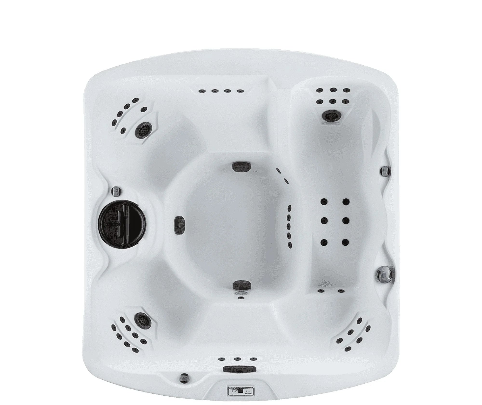 Leganza 6-Person, 230V, Hot Tub Spa W/90 Jets, Locking Tub Cover, Sea Salt/Espresso